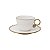 JG 6 XÍCARAS P/CHÁ C/PIRES DE PORCELANA EGG 200ML - Imagem 1