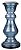 CASTICAL PILAR DE VIDRO 30CM COR AZUL - Imagem 1