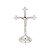 CRUZ DE LATÃO C/ BASE NICKLE 21CM - Imagem 1