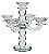 CANDELABRO DE VIDRO PARA 5 VELAS 25CM - Imagem 1