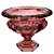 CENTRO DE MESA ATHENAS COM PE EM CRISTAL ECOLOGICO D19XA16CM COR ROSA - Imagem 1