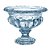 CENTRO DE MESA ATHENAS COM PE EM CRISTAL ECOLOGICO D19XA16CM COR AZUL - Imagem 1