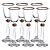 JOGO DE 6 TACAS PARA LICOR ANGELA BRONZE RIM EM CRISTAL ECOLOGICO 60ML A17CM - Imagem 1