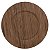 SOUSPLAT LEAF REDONDO EM FIBRA DE AGUAPE 33CM MARROM - Imagem 1