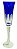 TACA PARA CHAMPANHE LAPIDADA EM CRISTAL ECOLOGICO 130ML COBALT - Imagem 1
