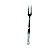 GARFO/ESPETO P/CHURRASCO AÇO INOX C/CABO PLÁSTICO 25,5cm - Imagem 1
