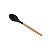 COLHER DE SILICONE C/CABO DE BAMBU CHARMY PRETO 31,5cm - Imagem 1