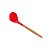 CONCHA DE SILICONE C/CABO DE BAMBU CHARMY VERMELHO 31cm - Imagem 1