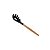 PEGADOR P/MASSA SILICONE C/CABO DE BAMBU CHARMY PRETO 31cm - Imagem 1