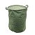 CESTO ORGANIZADOR DE POLIÉSTER REDONDO CHEVRON GREEN 35x45cm - Imagem 1