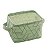 CESTO ORGANIZADOR POLIÉSTER RETANGULAR CHEVRON 18x14x12cm - Imagem 1