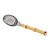 COLHER P/SORVETE AÇO INOX C/CABO PLÁSTICO BAMBU 17,5cm - Imagem 1