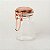 POTE HERMÉTICO VIDRO BOROSSILICATO TAMPA METAL 6x5x8cm - Imagem 1