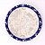 PRATO RASO DE PORCELANA BLUE GARDEN 26cm - Imagem 1