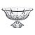CENTRO MESA DECORATIVO C/PÉ CRISTAL CHUMBO DIAMANTE 42x25cm - Imagem 1