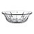 CENTRO MESA DECORATIVO CRISTAL DE CHUMBO DIAMANTE 42x13,5cm - Imagem 1