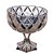 CENTRO MESA DECORATIVO C/PÉ CRISTAL DE CHUMBO 18x18cm - Imagem 1