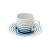 CJ 6 XÍCARAS P/CAFÉ DE PORCELANA STRIPES 90ml - Imagem 5