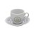 CJ 6 XÍCARAS P/CAFÉ PORCELANA SUPER WHITE COUPE SHAPE 90ml - Imagem 2