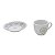 CJ 6 XÍCARAS P/CAFÉ PORCELANA SUPER WHITE COUPE SHAPE 90ml - Imagem 6
