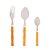 FAQUEIRO 16PC DE AÇO INOX C/CABO DE PLÁSTICO BAMBU BASIC - Imagem 1