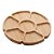 PETISQUEIRA C/7 DIVISÓRIAS DE BAMBU FLOWER 25x25x1,6cm - Imagem 1