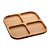 PETISQUEIRA C/4 DIVISÓRIAS DE BAMBU SQUARE 29,5x29,5x1,6cm - Imagem 1