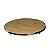 BANDEJA REDONDA BAMBU MOLDURA METAL 28x28x2,5cm - Imagem 1