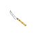 FACA P/QUEIJO AÇO INOX C/CABO PLÁSTICO BAMBU NATURAL 21,7cm - Imagem 1