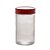 POTE VIDRO BOROSILICATO C/TAMPA DE ACRÍLICO VERMELHA 500ml - Imagem 1