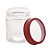 POTE VIDRO BOROSILICATO C/TAMPA ACRÍLICO VERMELHA 300ml - Imagem 3