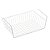 CESTA ORGANIZADORA PRATELEIRA METAL BRANCO 40x25,5x14cm - Imagem 1