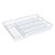 PORTA TALHERES METAL BRANCO 36x26x5cm - Imagem 1