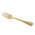 CJ 6 GARFOS P/MESA DE AÇO INOX POSITANO DOURADO 20cm - Imagem 1