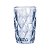 CJ 6 COPOS ALTOS VIDRO SODO-CÁLCICO DIAMOND AZUL 350ml - Imagem 1