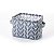 CESTO ORGANIZADOR DE POLIÉSTER RETANGULAR CHEVRON 20x16x14cm - Imagem 1