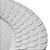 SOUSPLAT DE PLÁSTICO WAVES BRANCO 33cm - Imagem 4