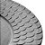 SOUSPLAT DE PLÁSTICO WAVES PRETO 33cm - Imagem 4