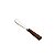 CJ 6 ESPÁTULAS AÇO INOX C/CABO PLÁSTICO RATTAN MARROM 15cm - Imagem 1