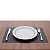 LUGAR AMERICANO DE PLÁSTICO CLASSIC PRETO 43,5x28,5cm - Imagem 1