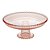 PRATO CRISTAL C/PÉ PEARL ROSA 20x9cm - Imagem 1