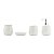 CJ 4PC P/BANHEIRO DE CERÂMICA CLASSIC BRANCO - Imagem 6