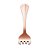 CJ 6 GARFOS P/MESA DE AÇO INOX POSITANO ROSÉ 20cm - Imagem 3