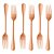 CJ 6 GARFOS P/MESA DE AÇO INOX POSITANO ROSÉ 20cm - Imagem 2