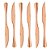 CJ 6 FACAS P/CHURRASCO DE AÇO INOX POSITANO ROSÉ 23cm - Imagem 2
