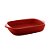 TRAVESSA PORCELANA NÓRDICA VERMELHO MATT 23x13x4cm - Imagem 1