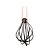 BATEDOR DE OVOS DE NYLON PRETO C/CABO AÇO INOX ROSÉ 26,5cm - Imagem 3