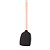 ESPÁTULA DE NYLON PRETA C/CABO DE AÇO INOX ROSÉ 34cm - Imagem 2