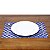 LUGAR AMERICANO DE PLÁSTICO LOSANGO AZUL E BRANCO 43x30cm - Imagem 4