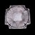 CJ 6 PRATOS DE CRISTAL METROPOLITAN 18x18x2cm - Imagem 8